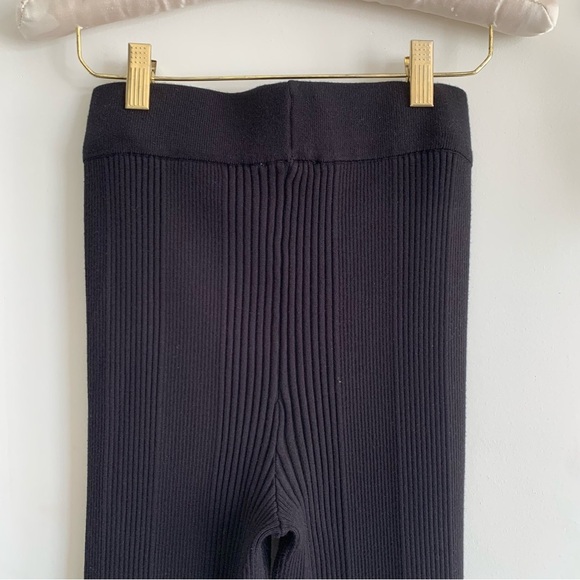 PINK ROSE BLACK RIBBED PANTS - Picture 7 of 10